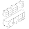 Alvinka 300X210 Cm Klasik Mebran Mutfak Dolabı M-E90S50S40-2