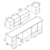Alvinka 300X210 Cm Klasik Mebran Mutfak Dolabı M-E90S45S45-3