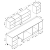Alvinka 300X210 Cm Klasik Mebran Mutfak Dolabı M-E90S50S40-3