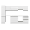 Alvinka 305X210 Cm High Gloss Mutfak Dolabı Mb-E80B45S60-1