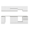 Alvinka 305X210 Cm High Gloss Mutfak Dolabı M-E80S45S60-1