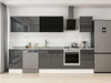 Alvinka 310X210 Cm High Gloss Mutfak Dolabı M-E90S50S50-3
