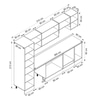 Alvinka 310X210 Cm Klasik Mebran Mutfak Dolabı Mb-E80B50S60-1