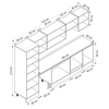 Alvinka 310X210 Cm Klasik Mebran Mutfak Dolabı Mb-E90B60S40-1