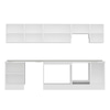 Alvinka 315X210 Cm High Gloss Mutfak Dolabı M-E90S60S45-1
