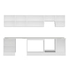 Alvinka 320X210 Cm High Gloss Mutfak Dolabı M-E90S60S50-1