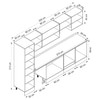 Alvinka 320X210 Cm Klasik Mebran Mutfak Dolabı Mb-E90B50S60-1