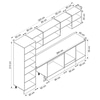 Alvinka 320X210 Cm Klasik Mebran Mutfak Dolabı Mb-E80B60S60-1