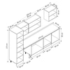 Alvinka 320X210 Cm Klasik Mebran Mutfak Dolabı Mb-E90B50S60-3