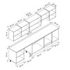 Alvinka 320X210 Cm Klasik Mebran Mutfak Dolabı M-E90S60S50-1