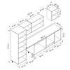 Alvinka 320X210 Cm Klasik Mebran Mutfak Dolabı Mb-E90B60S50-2