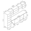 Alvinka 320X210 Cm Klasik Mebran Mutfak Dolabı Mb-E90B60S50-1