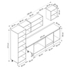 Alvinka 330X210 Cm Klasik Mebran Mutfak Dolabı Mb-E90B60S60-3