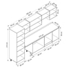 Alvinka 330X210 Cm Klasik Mebran Mutfak Dolabı Mb-E90B60S60-1