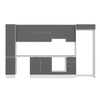 Alvinka 360X222 Cm High Gloss Mutfak Dolabı Mbb-E80B40S40-1
