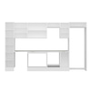 Alvinka 360X222 Cm High Gloss Mutfak Dolabı Mbb-E80B40S40-3