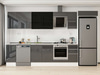 Alvinka 360X222 Cm High Gloss Mutfak Dolabı Mb-E80S40S40-3