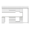 Alvinka 360X240 Cm High Gloss Mutfak Dolabı Mb-E80S40S40-1