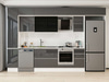 Alvinka 360X240 Cm High Gloss Mutfak Dolabı Mbb-E80B40S40-3