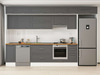 Alvinka 360X240 Cm Klasik Mebran Mutfak Dolabı Mb-E80S40S40-1