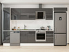 Alvinka 365X222 Cm High Gloss Mutfak Dolabı Mbb-E80B40S45-2