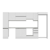 Alvinka 365X222 Cm High Gloss Mutfak Dolabı Mbb-E80B45S40-1