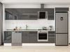Alvinka 365X222 Cm High Gloss Mutfak Dolabı Mb-E80S45S40-2