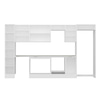 Alvinka 365X222 Cm High Gloss Mutfak Dolabı Mbb-E80B40S45-3
