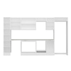 Alvinka 365X222 Cm High Gloss Mutfak Dolabı Mbb-E80B40S45-2