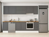 Alvinka 365X222 Cm Klasik Mebran Mutfak Dolabı Mb-E80S45S40-1