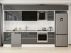 Alvinka 365X240 Cm High Gloss Mutfak Dolabı Mb-E80S45S40-3