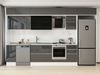 Alvinka 365X240 Cm High Gloss Mutfak Dolabı Mb-E80S40S45-3
