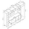 Alvinka 365X240 Cm Klasik Mebran Mutfak Dolabı Mbb-E80B40S45-2