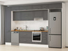 Alvinka 365X240 Cm Klasik Mebran Mutfak Dolabı Mbb-E80B45S40-1