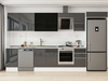 Alvinka 370X222 Cm High Gloss Mutfak Dolabı Mb-E80S45S45-3