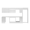 Alvinka 370X222 Cm High Gloss Mutfak Dolabı Mb-E80S50S40-3