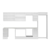Alvinka 370X222 Cm High Gloss Mutfak Dolabı Mb-E90S40S40-2