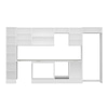 Alvinka 370X222 Cm High Gloss Mutfak Dolabı Mbb-E80B40S50-3