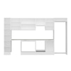 Alvinka 370X222 Cm High Gloss Mutfak Dolabı Mbb-E80B40S50-1