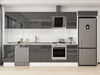 Alvinka 370X222 Cm High Gloss Mutfak Dolabı Mb-E80S45S45-2
