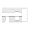 Alvinka 370X222 Cm High Gloss Mutfak Dolabı Mb-E80S50S40-1