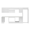 Alvinka 370X222 Cm High Gloss Mutfak Dolabı Mb-E80S40S50-2