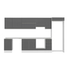 Alvinka 370X222 Cm High Gloss Mutfak Dolabı Mb-E80S50S40-1