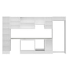 Alvinka 370X222 Cm High Gloss Mutfak Dolabı Mbb-E80B45S45-1