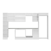 Alvinka 370X222 Cm High Gloss Mutfak Dolabı Mbb-E80B40S50-2
