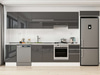 Alvinka 370X222 Cm High Gloss Mutfak Dolabı Mb-E80S45S45-1