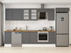Alvinka 370X222 Cm Klasik Mebran Mutfak Dolabı Mb-E90S40S40-3