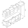 Alvinka 370X222 Cm Klasik Mebran Mutfak Dolabı Mb-E80S40S50-3