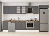 Alvinka 370X222 Cm Klasik Mebran Mutfak Dolabı Mb-E80S45S45-3