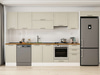 Alvinka 370X222 Cm Klasik Mebran Mutfak Dolabı Mb-E80S45S45-1